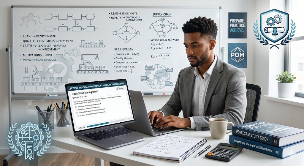 Certified Production & Operations Manager (POM) Practice Exam Banner