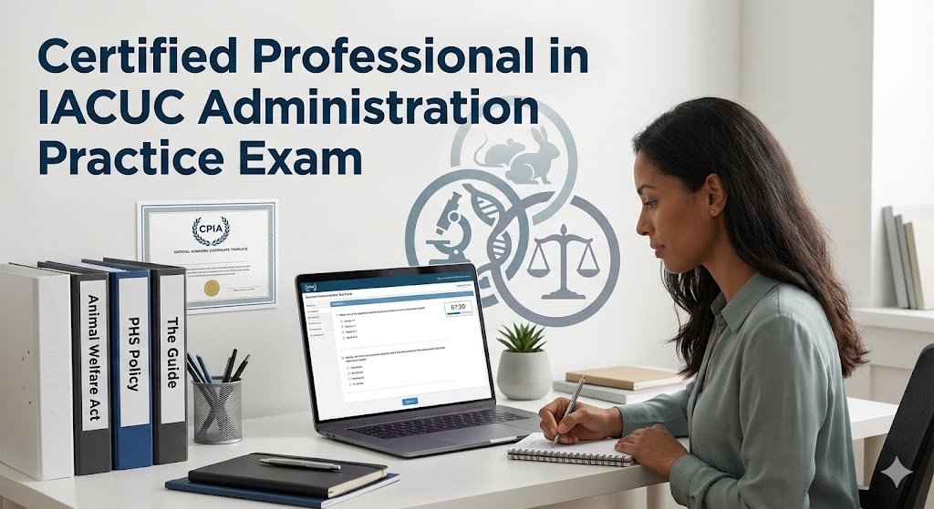 Certified Professional in IACUC Administration (CPIA) Practice Exam Banner