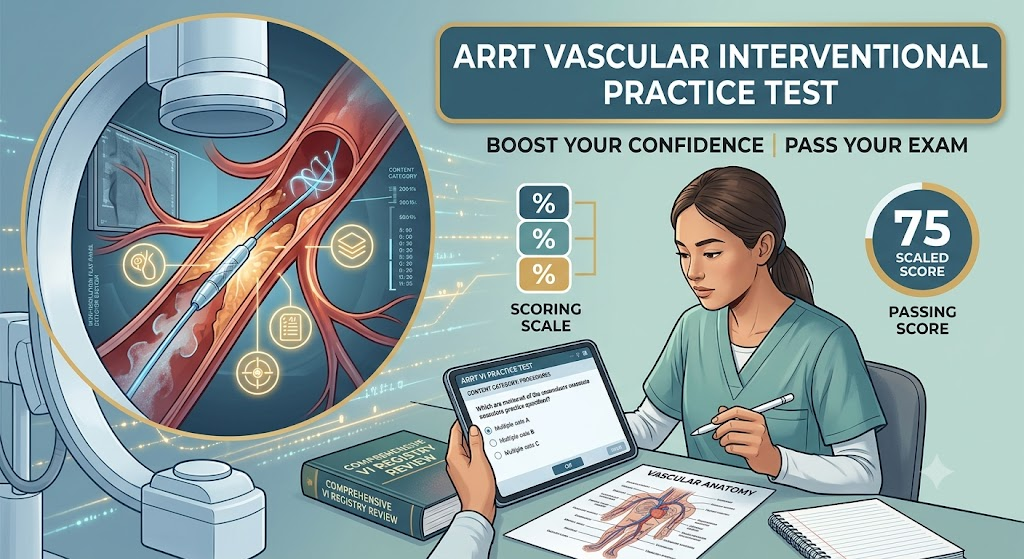 ARRT Vascular Interventional Practice Exam Banner