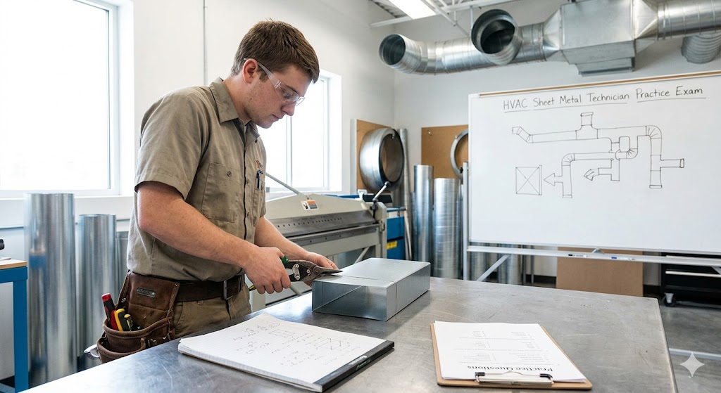 HVAC Sheet Metal Technician Practice Test Banner