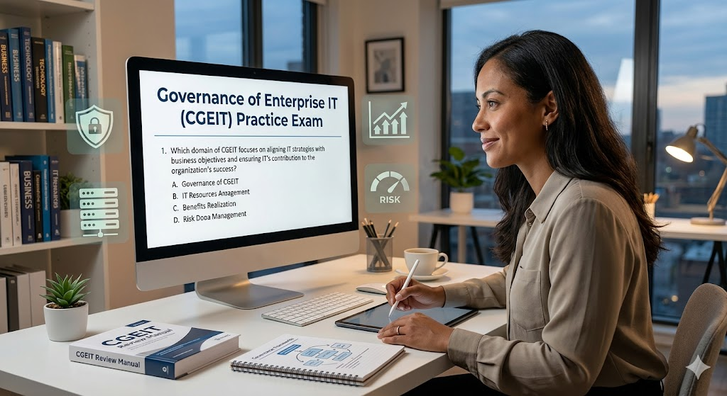 Governance of Enterprise IT (CGEIT) Certification Practice Exam Banner