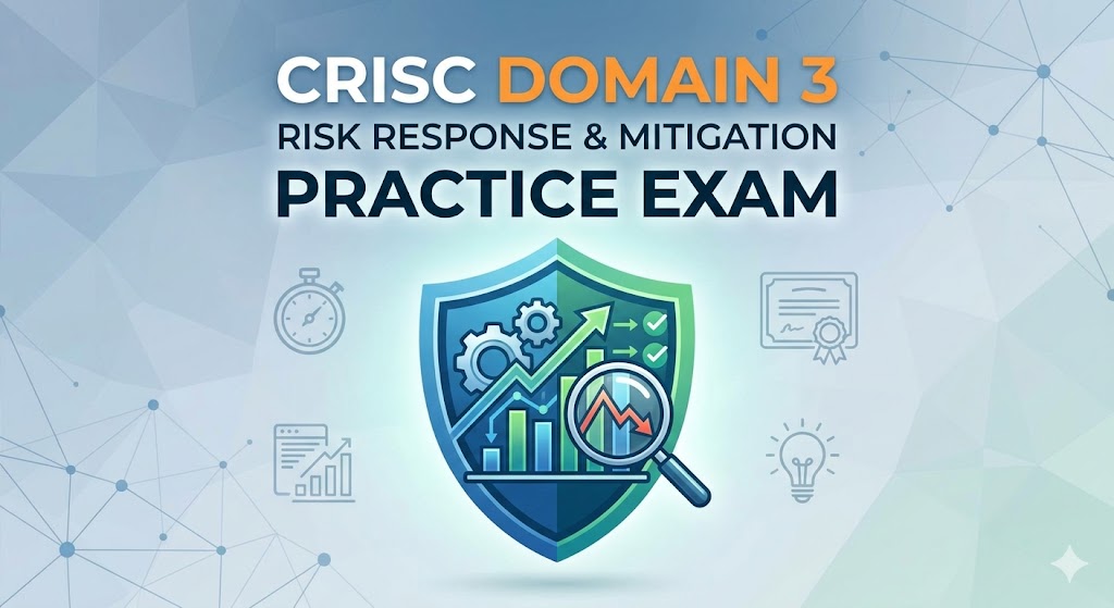 CRISC Domain 3 Risk Response and Mitigation Practice Test Banner