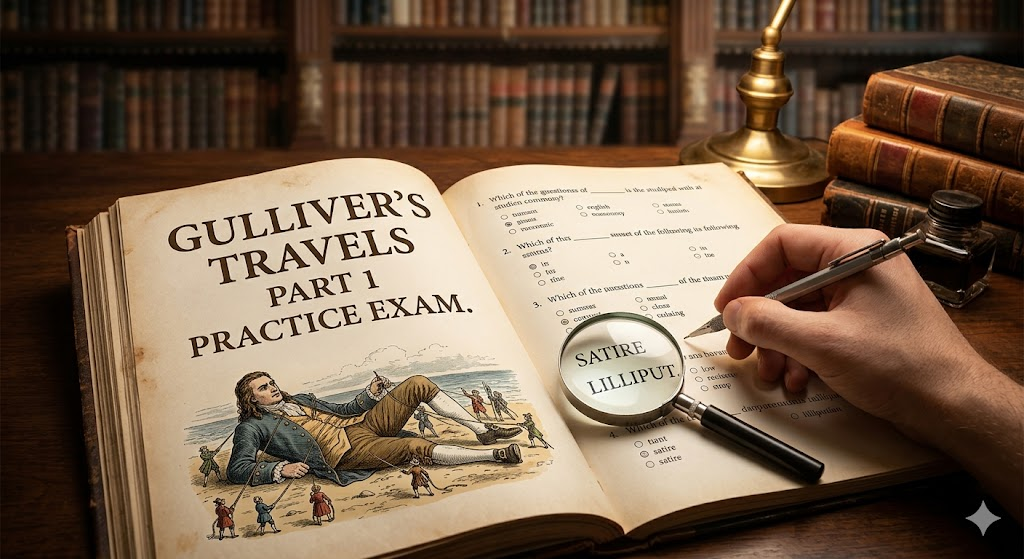 Gulliver's Travels Part 1 Practice Test Banner