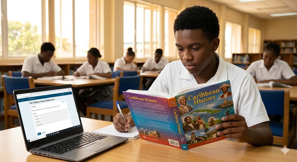 Caribbean Examinations Council (CXC) Caribbean History Practice Exam Banner