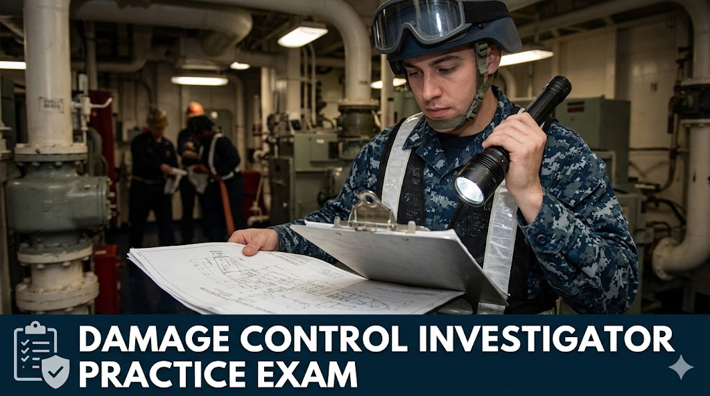 Damage Control Repair Party Investigator (DC-312) Practice Test Banner