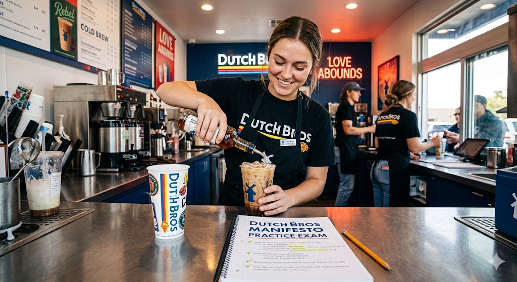 Dutch Bros Manifesto Practice Test Banner