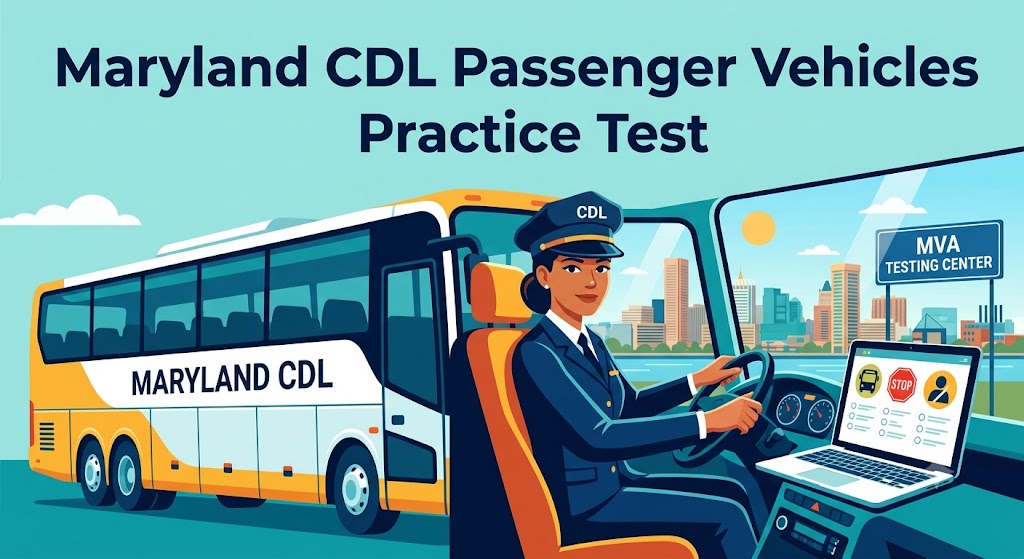 Maryland CDL Passenger Vehicles Practice Test Banner