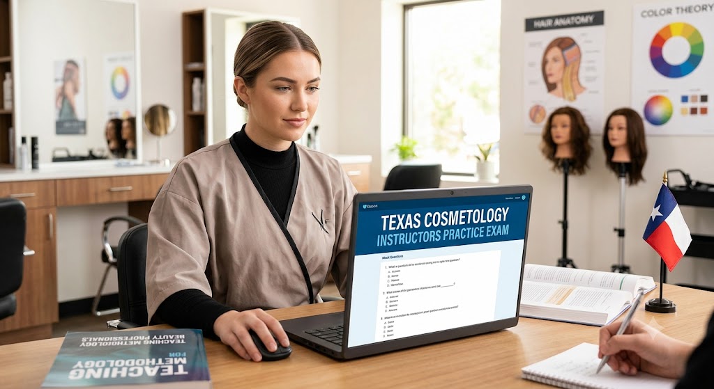 Texas Cosmetology Instructors Practice Exam Banner