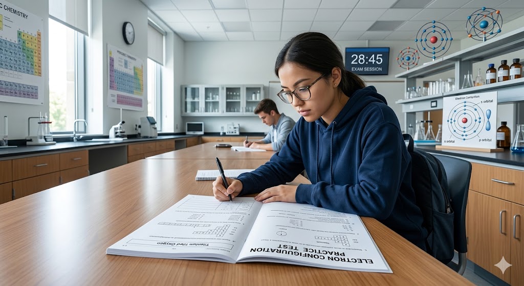 Electron Configuration Practice Test Banner