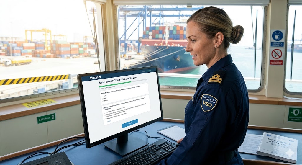 Mokashi Vessel Security Officer (VSO) Practice Exam Banner
