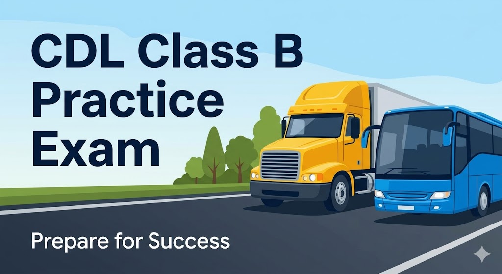 Commercial Driver License (CDL) Class B Practice Test Banner