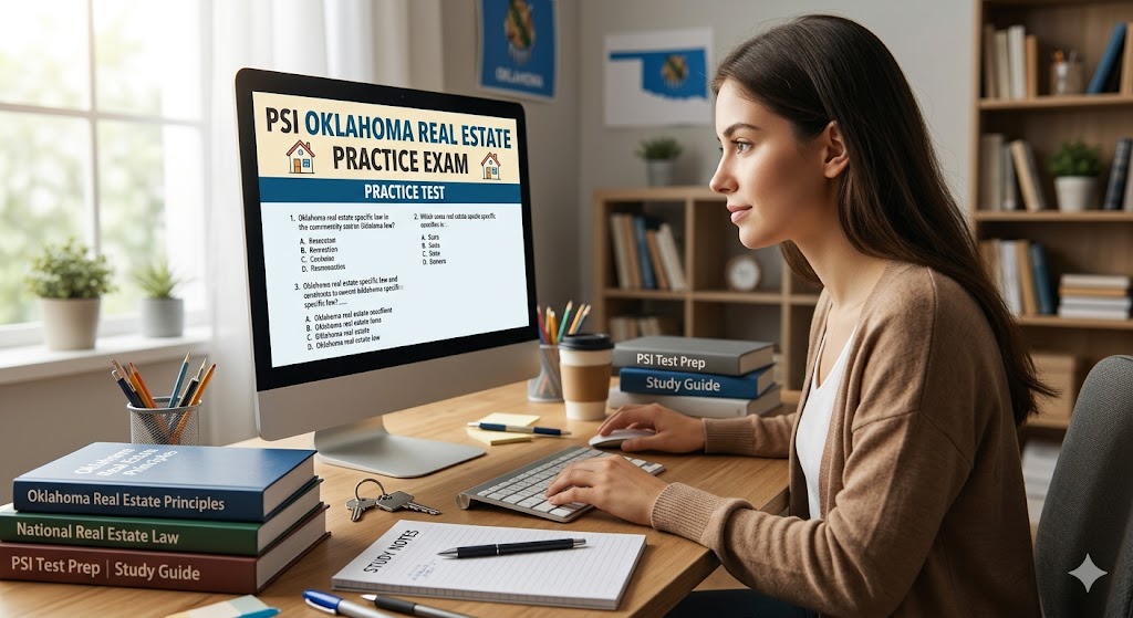 PSI Oklahoma Real Estate Practice Test Banner