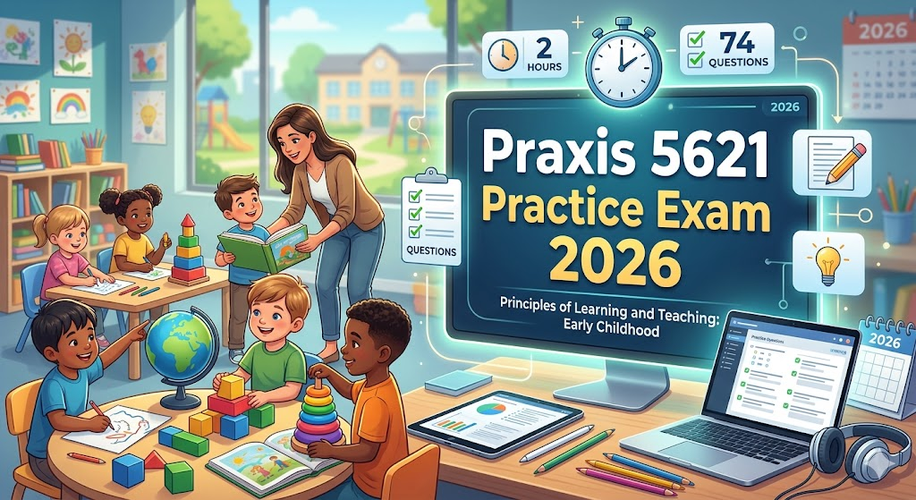 Praxis Principles of Learning and Teaching Early Childhood 5621 Practice Test 2026 | Exam Prep Questions Banner