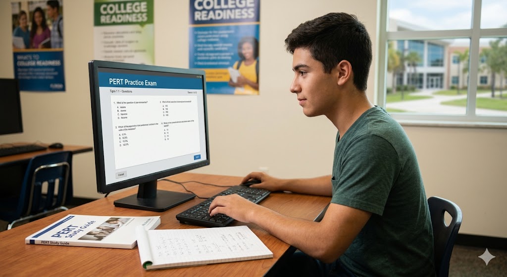 Postsecondary Education Readiness Test (PERT) Practice Test Banner