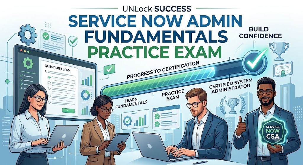 Kickstart Your Career: ServiceNow Admin Fundamentals Practice Exam Banner