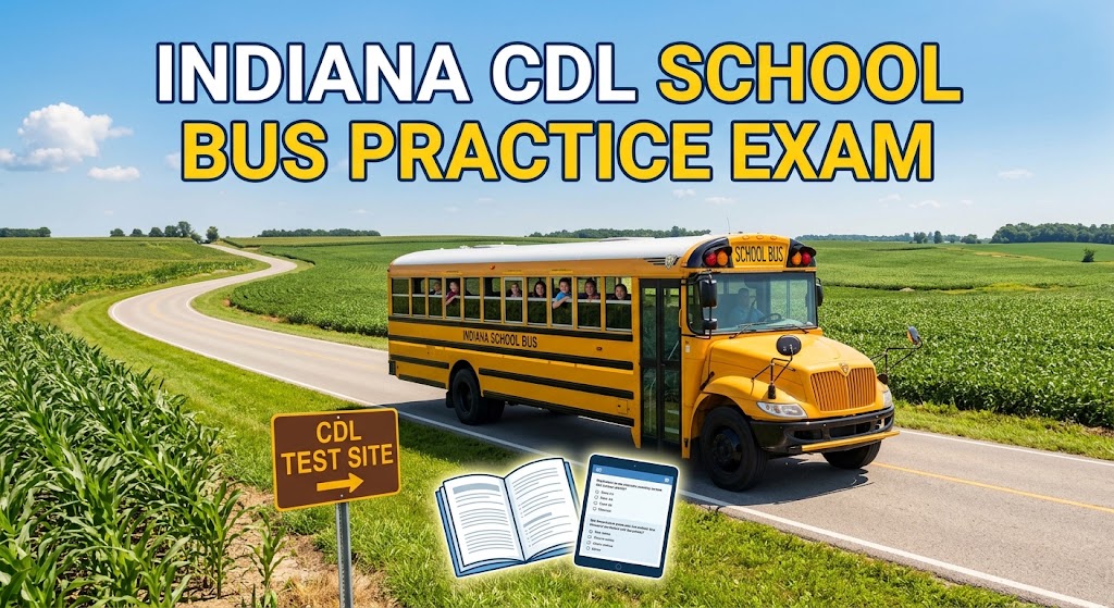 Indiana CDL School Bus Practice Test Banner