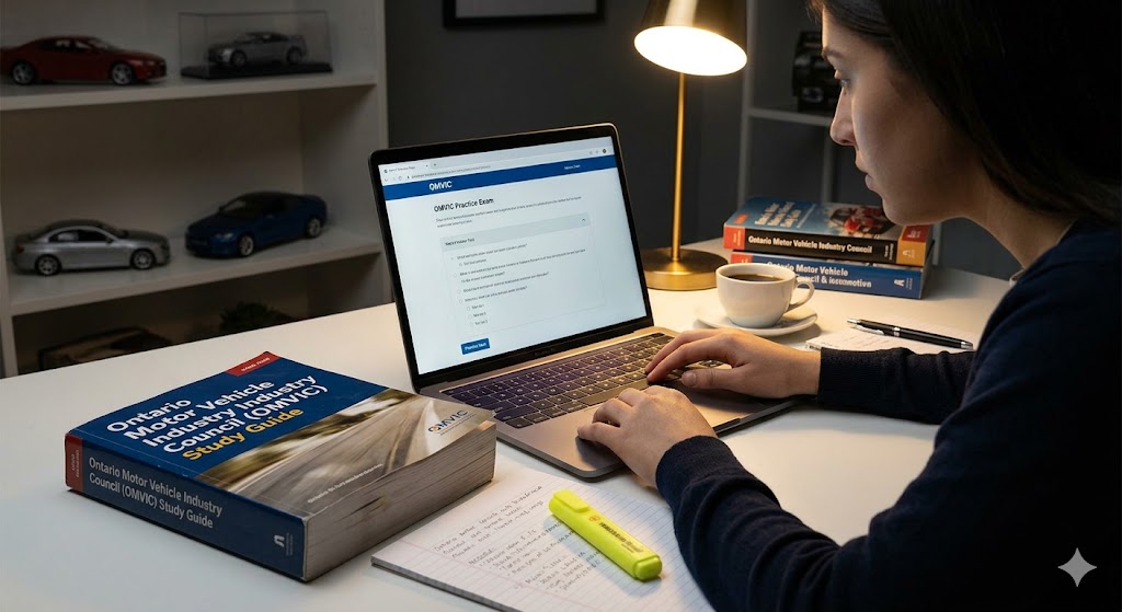 OMVIC Practice Exam Study Guide Banner