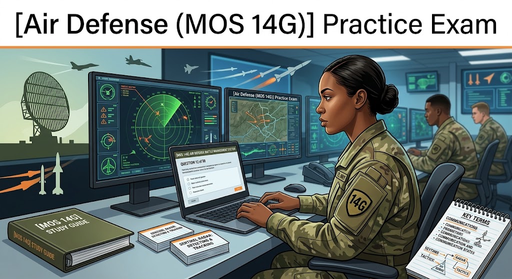 Air Defense Battle Management System (MOS 14G) Training Practice Test Banner