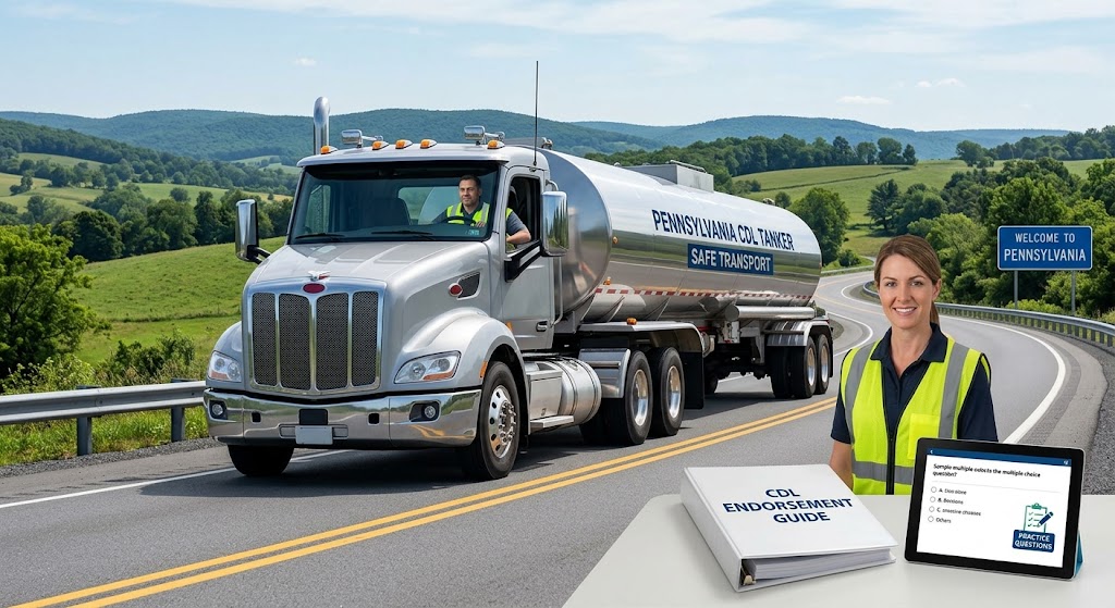Pennsylvania CDL Tanker Practice Test Banner
