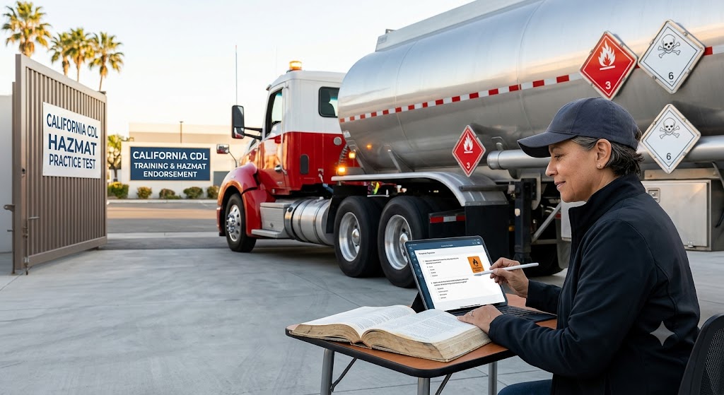California CDL Hazmat Practice Test Banner