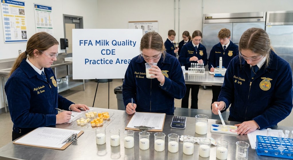 FFA Milk Quality CDE Practice Test Banner