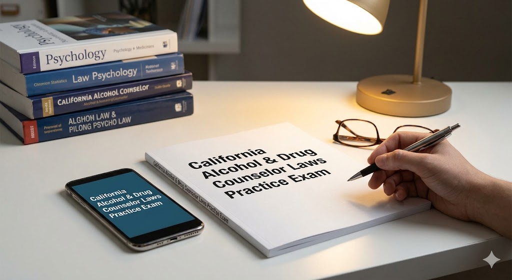 California Laws for Alcohol and Drug Counselors Practice Test Banner