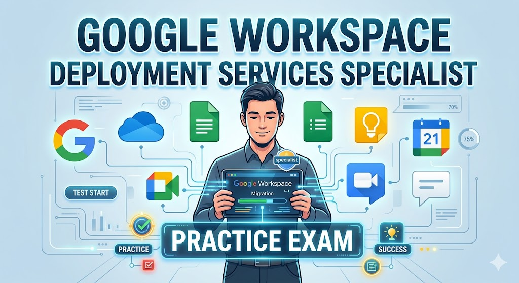 Google Workspace Deployment Services Specialist Practice Exam Banner