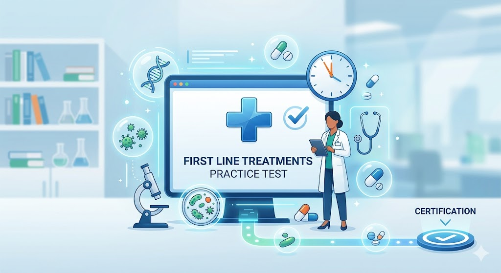 Infectious Disease First Line Treatments Practice Test Banner