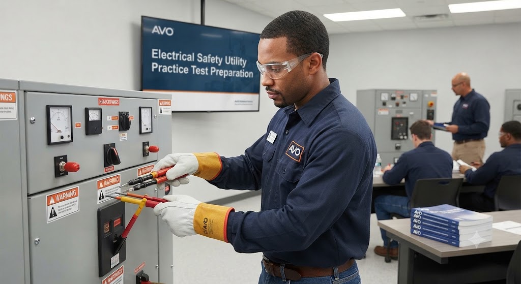 AVO Electrical Safety Utility Practice Test Banner