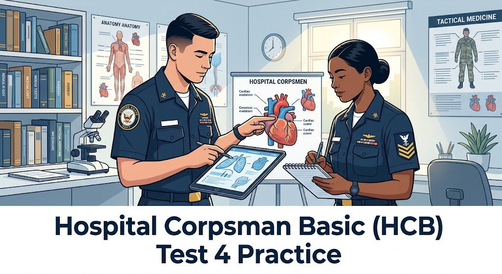 Hospital Corpsman Basic (HCB) Test 4 Practice Banner