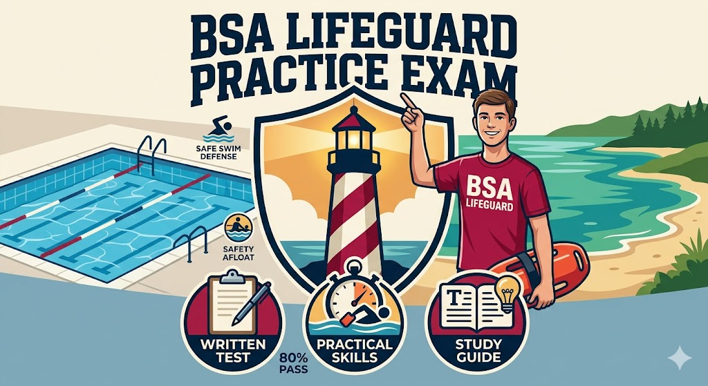 Boy Scouts of America (BSA) Lifeguard Practice Test Banner