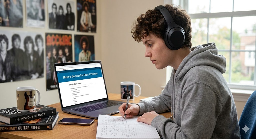 Music in the Rock Era Exam 1 Practice Banner