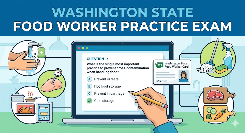 Washington State Food Worker Practice Test Banner