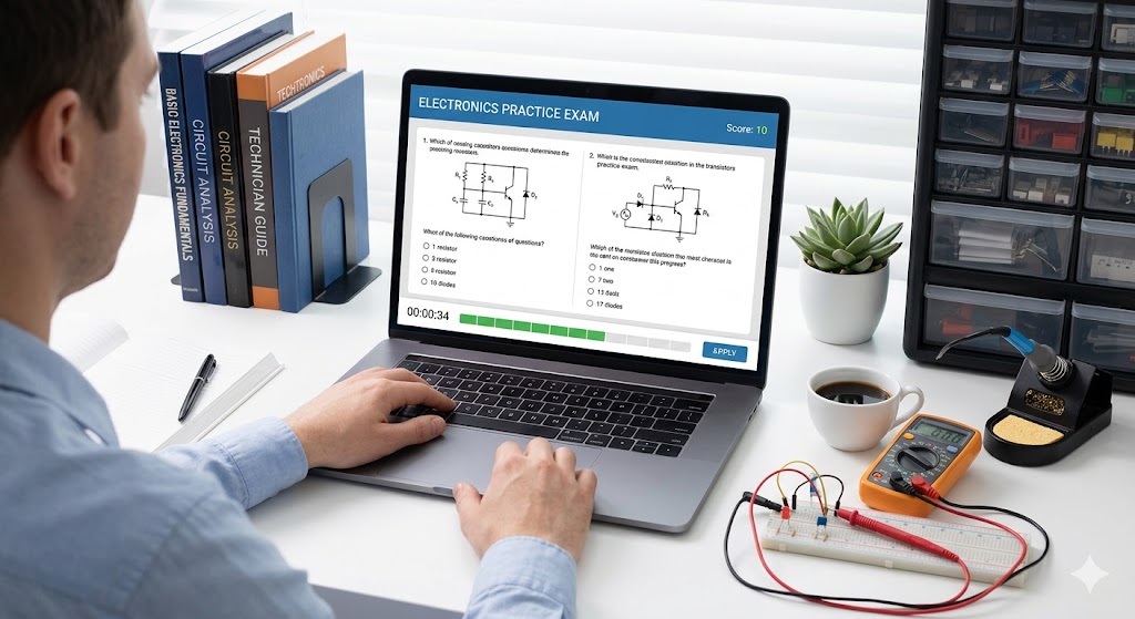 Electronics Practice Test Banner