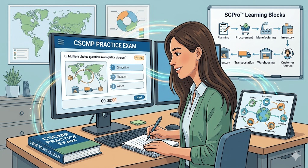 Council of Supply Chain Management Professionals (CSCMP) Practice Exam Banner