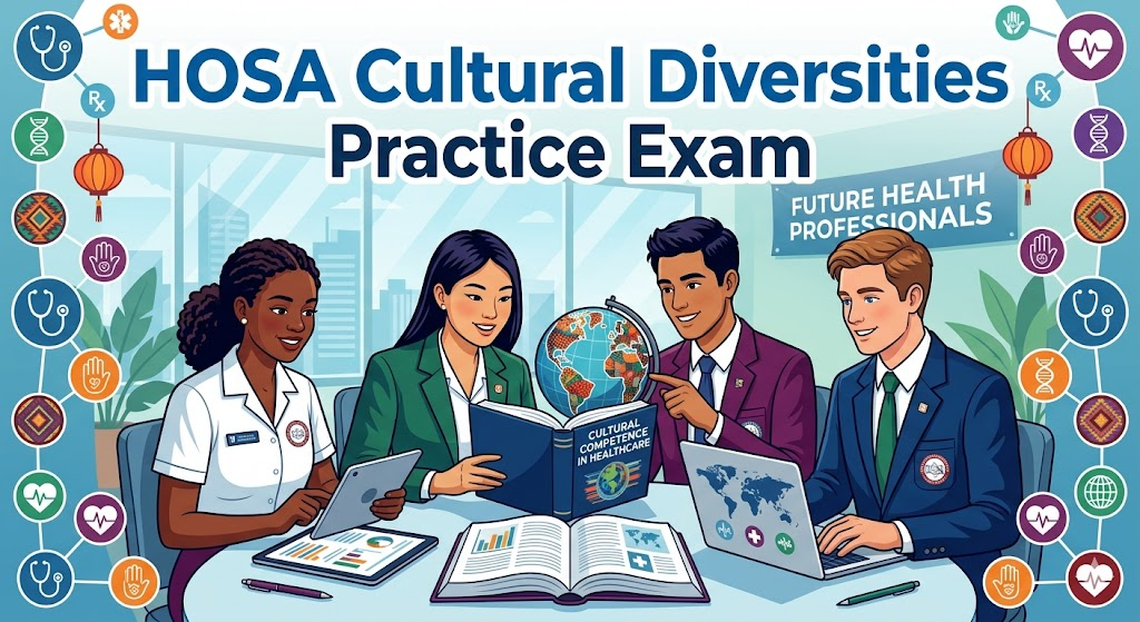 HOSA Cultural Diversities and Disparities Practice Test Banner