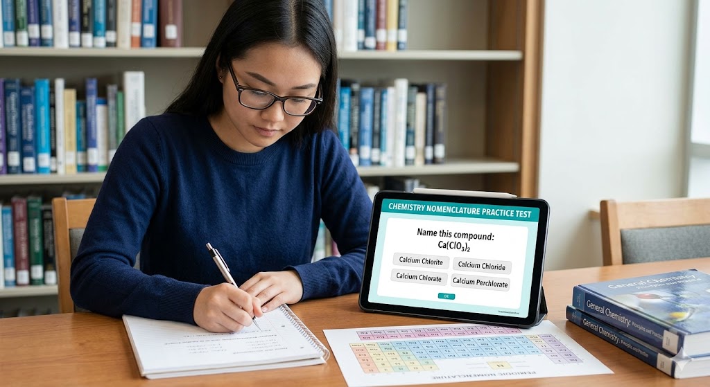 Chemistry Nomenclature Practice Test Banner
