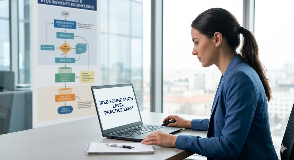 IREB Foundation Level Practice Exam. Banner