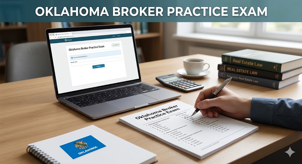 Oklahoma Broker Practice Exam Banner