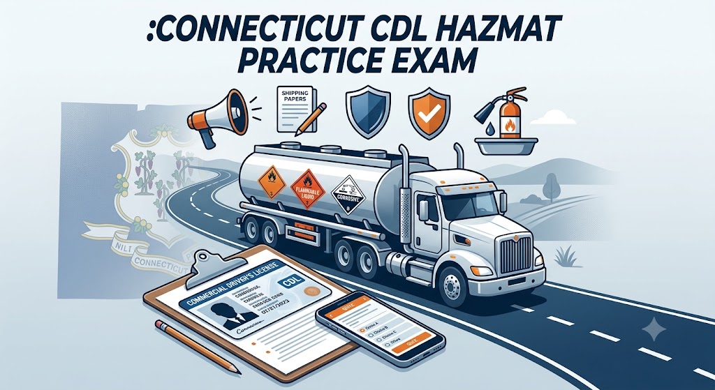 Connecticut CDL Hazmat Practice Test Banner