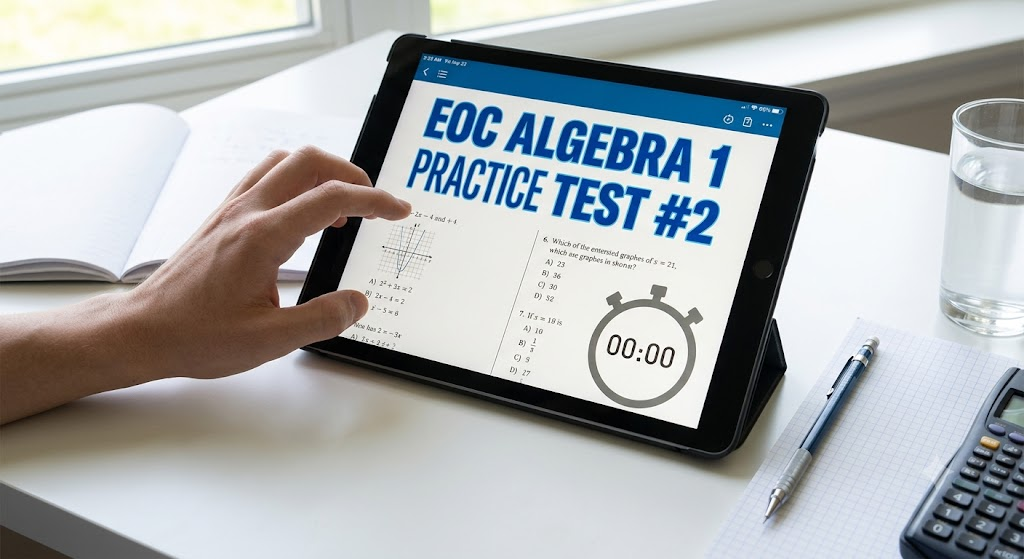 EOC Algebra 1 Practice Test #2 Banner