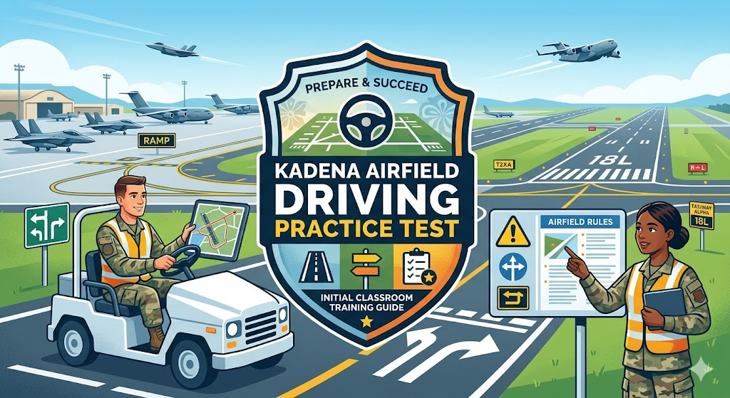 Kadena Airfield Driving Initial Classroom Training Practice Test Banner