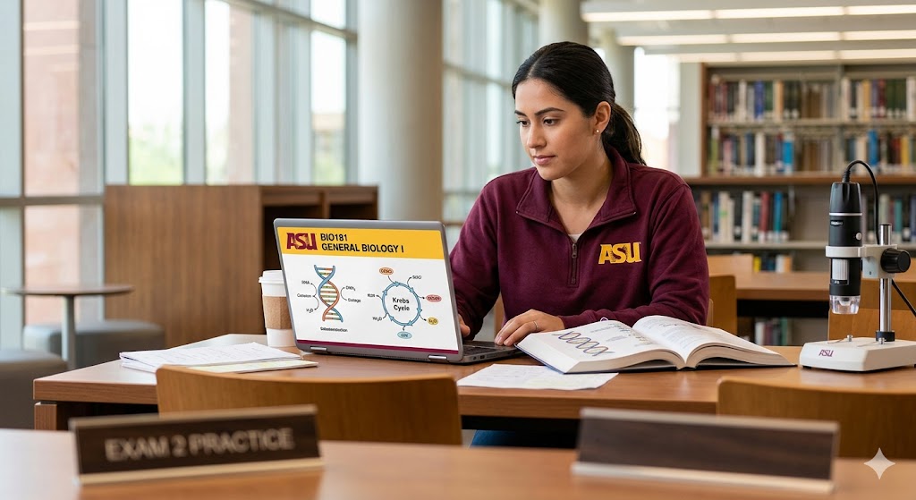 ASU BIO181 General Biology I Practice Exam Banner