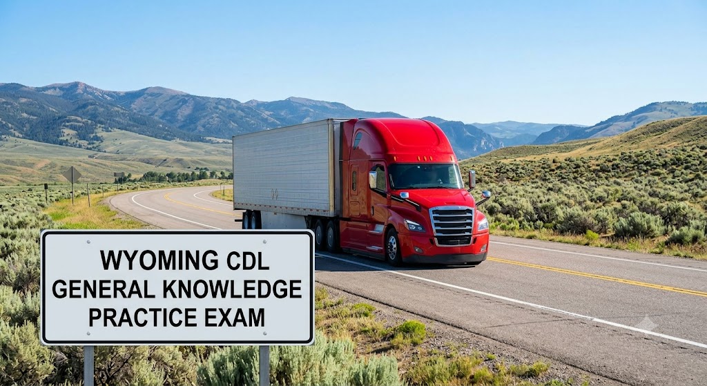 Wyoming CDL General Knowledge Practice Test 4 Banner