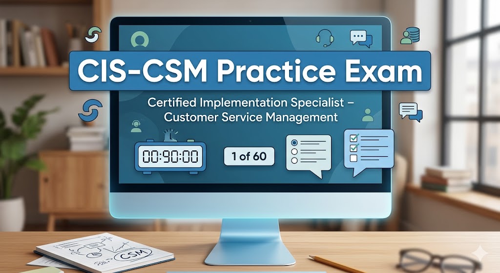 Certified Implementation Specialist – Customer Service Management (CIS-CSM) Practice Test Banner