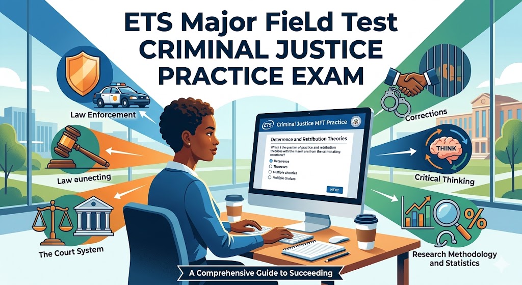 ETS Major Field Test Criminal Justice Practice Test Banner