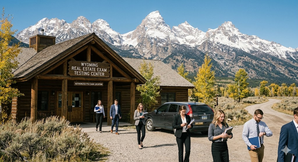 Wyoming Real Estate Exam Prep 2026 | Real Estate Practice Questions Banner