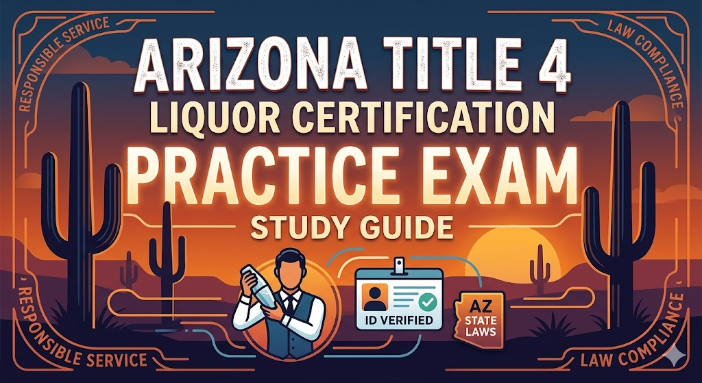 Arizona Title 4 Liquor Certification Practice Test Banner