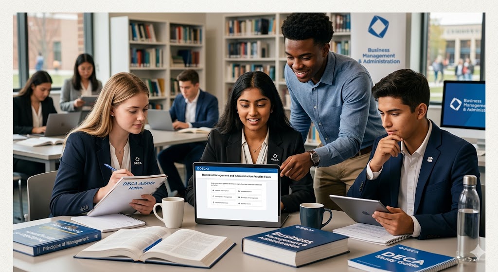 DECA+ Business Management and Administration Practice Exam Banner