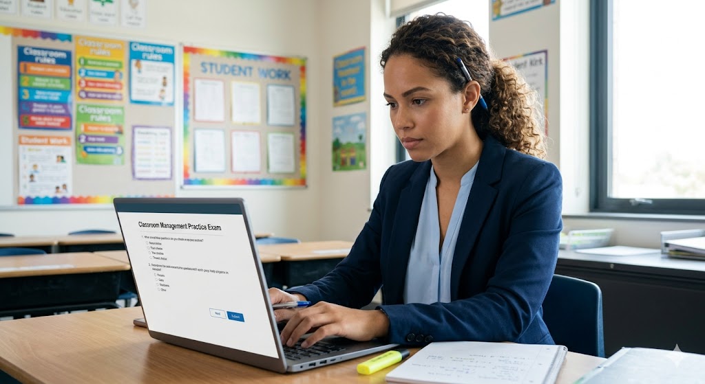 Classroom Management Practice  Exam Banner